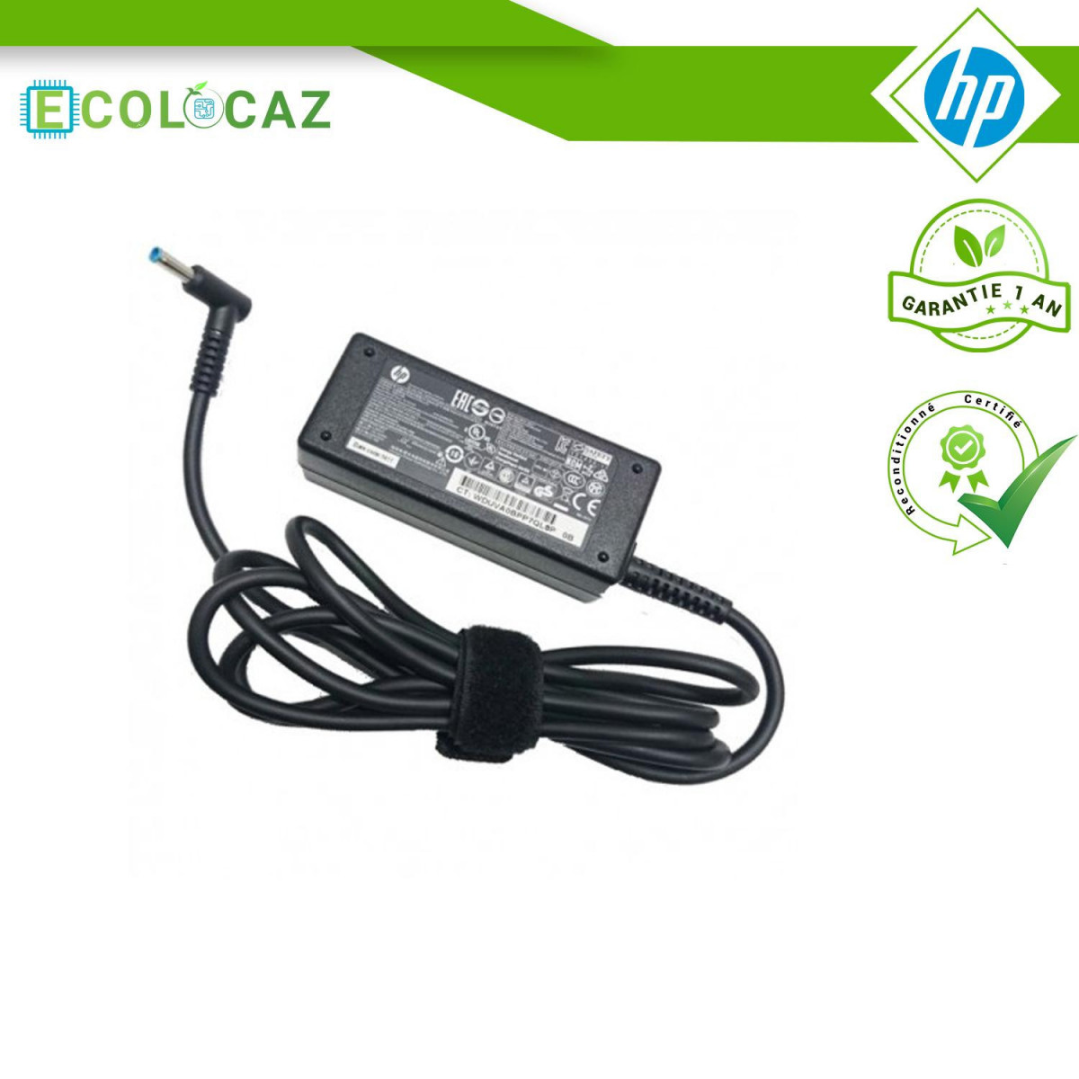 Chargeur HP HSTNN-CA40 740015-002 741727-001 A045R07DH PC Portable 45W 19.5V