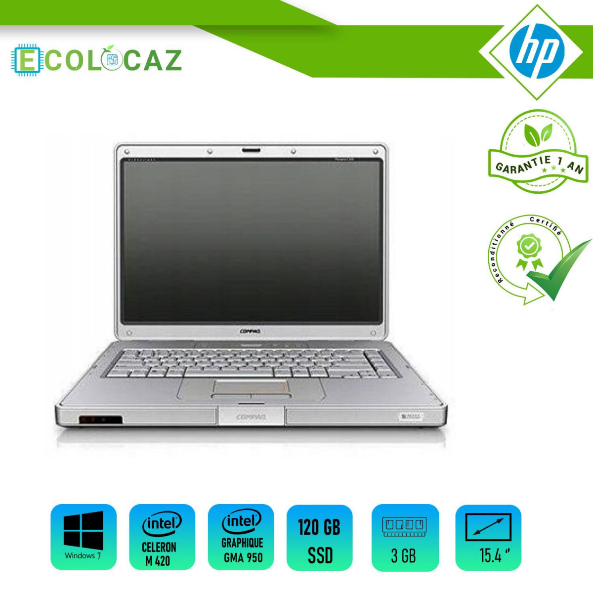 Ordinateur Portable HP COMPAQ Persario C300 Intel Celeron M420